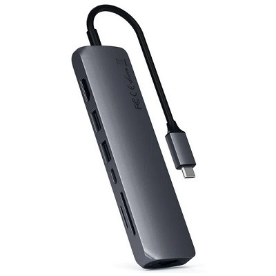 USB-концентратор Satechi SLIM MULTI-PORT (ST-UCSMA3), разъемов: 3, серый космос в Нижневартовске