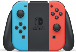 Игровая приставка Nintendo Switch rev.2 32 ГБ, красный/синий