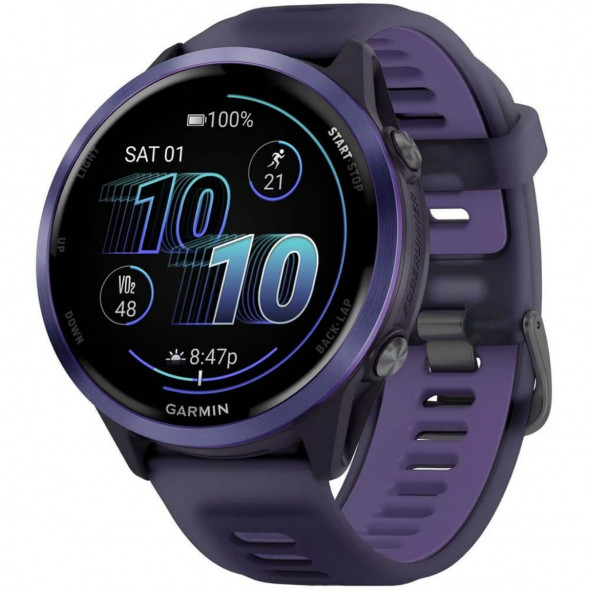 Умные часы Garmin Forerunner 570 47 мм Indigo Aluminium/Translucent Imperial Purple/Indigo 010-02971-02 в Нижневартовске