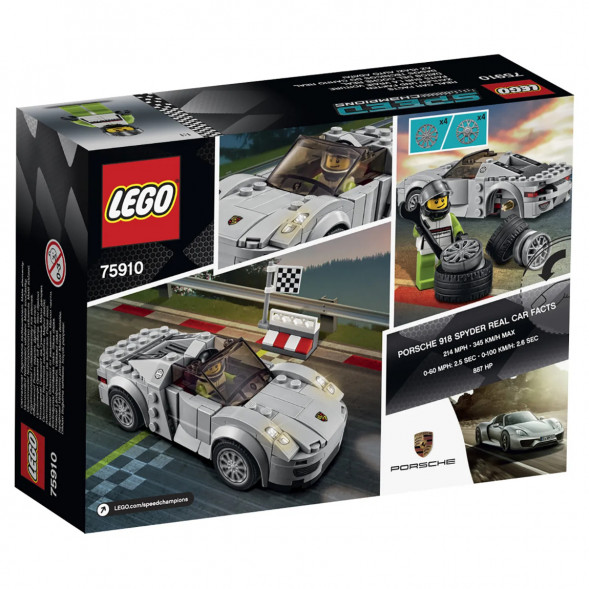 Конструктор LEGO Speed Champions 75910 Porsche 918 Spyde в Нижневартовске