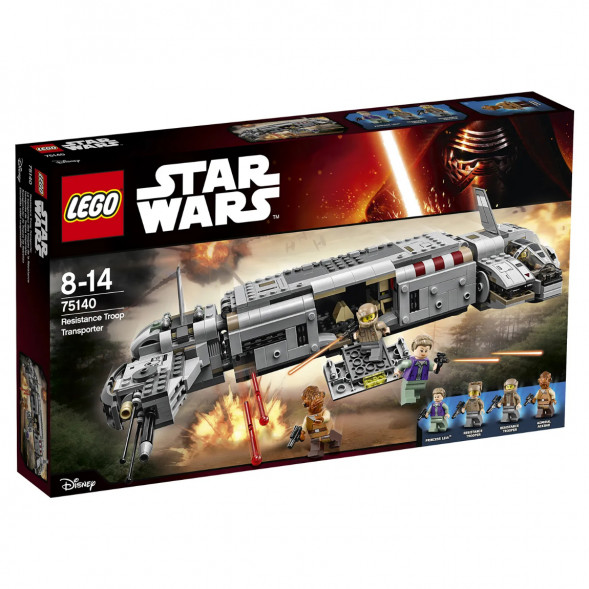 Конструктор LEGO Star Wars 75140 Военный транспорт Сопротивления в Нижневартовске