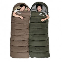 Спальный мешок Naturehike U350S (Левый), коричневый