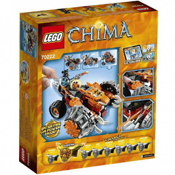 Конструктор LEGO Legends of Chima 70222 Огненный Вездеход Тормака в Нижневартовске