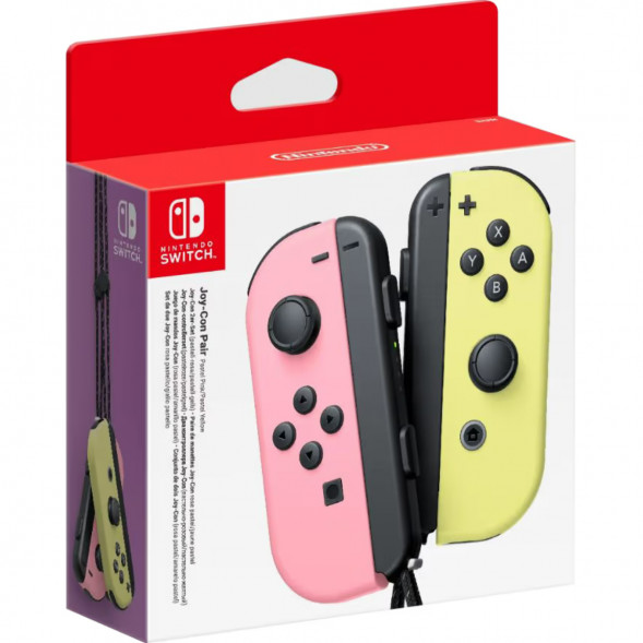 Геймпад Nintendo Switch Joy-Con controllers Duo, пастельный розовый / пастельный жёлтый в Нижневартовске