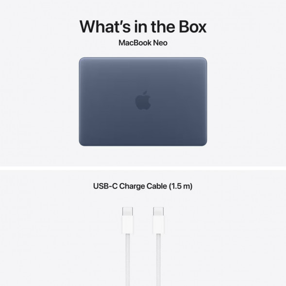 Ноутбук Apple MacBook Neo MHFF4 (A18 Pro 5-Core GPU, 8/256GB), Синий/Indigo в Нижневартовске