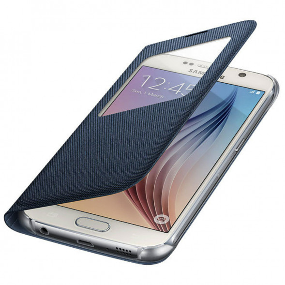 Чехол для Samsung Galaxy S6 S-View Cover (EF-CG920BBE), Black в Нижневартовске