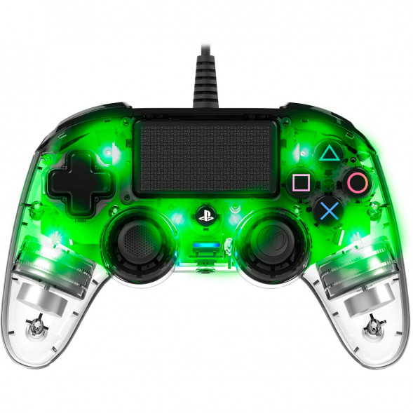 Геймпад проводной Nacon Illuminated Compact PS4, зеленый в Нижневартовске