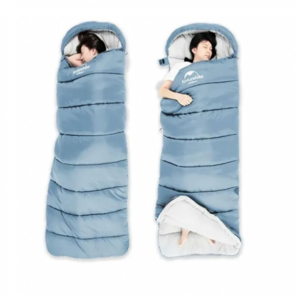 Спальный мешок Naturehike U250 (Левый), голубой в Нижневартовске