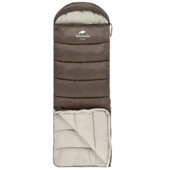Спальный мешок Naturehike U250 (Левый), коричневый в Нижневартовске