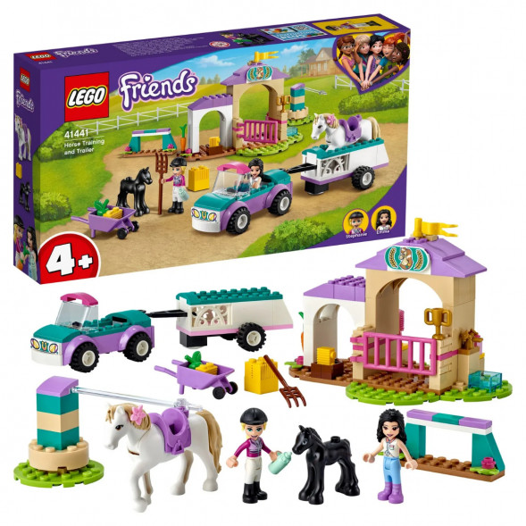 Конструктор LEGO Friends 41441 Тренировка лошади и прицеп для перевозки в Нижневартовске