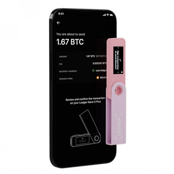 Криптокошелек Ledger Nano S Plus 1 шт., Pastel Pink в Нижневартовске