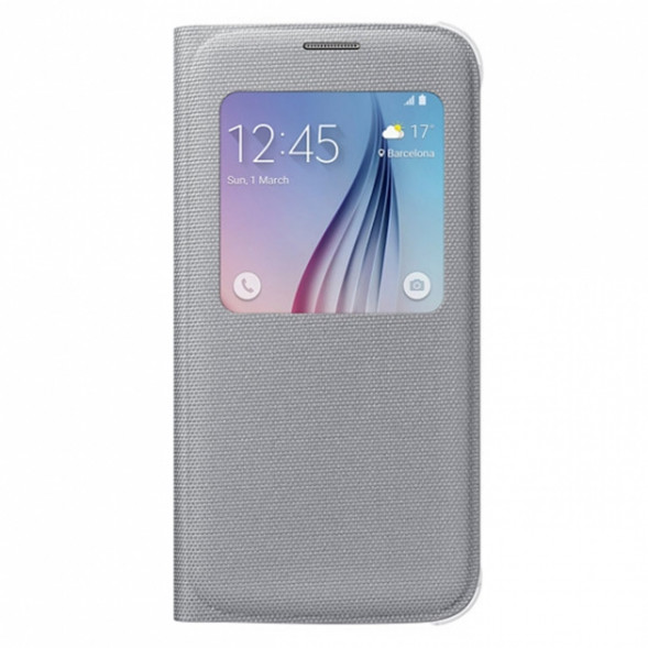 Чехол для Samsung Galaxy S6 S-View Cover (EF-CG920BSE), Silver в Нижневартовске