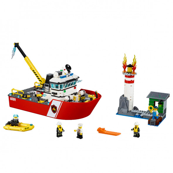 Конструктор LEGO City 60109 Пожарный катер в Нижневартовске