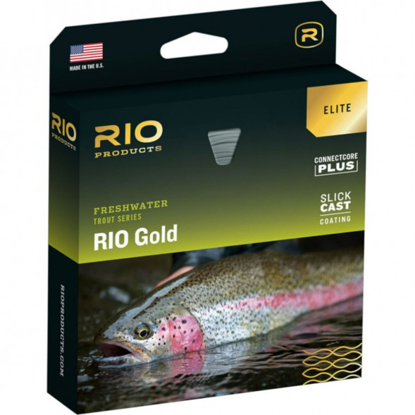Леска RIO Elite Gold WF8F, Moss/Gold/Gray в Нижневартовске