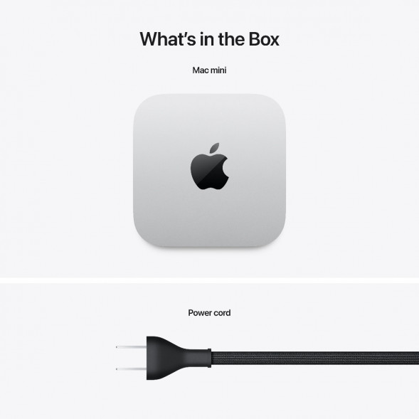 Компьютер Apple Mac mini M4 2024 (MU9D3) (10 Core GPU, 16ГБ, 256ГБ SSD, Apple, macOS), серебристый в Нижневартовске
