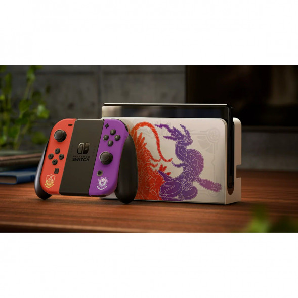 Игровая приставка Nintendo Switch OLED 64 ГБ, Pokemon Scarlet &amp;amp; Violet Edition в Нижневартовске
