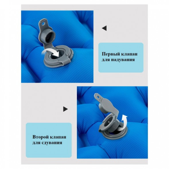 Надувной коврик туристический Naturehike FC-10, синий в Нижневартовске