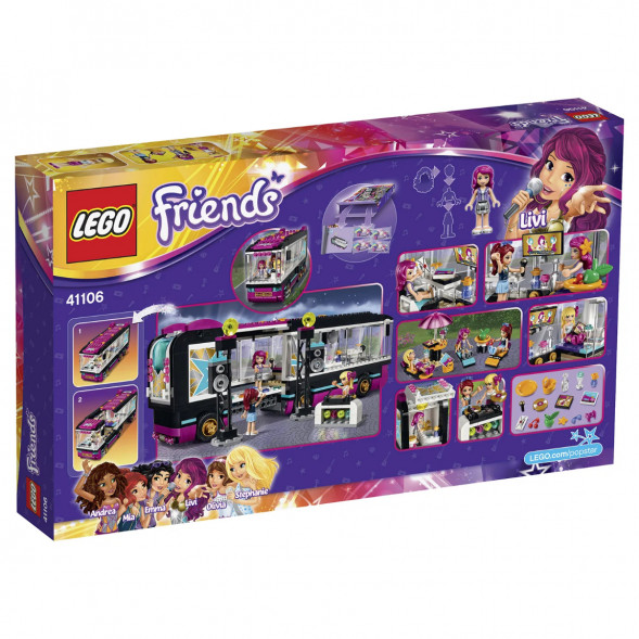 Конструктор LEGO Friends 41106 Поп звезда: гастроли в Нижневартовске