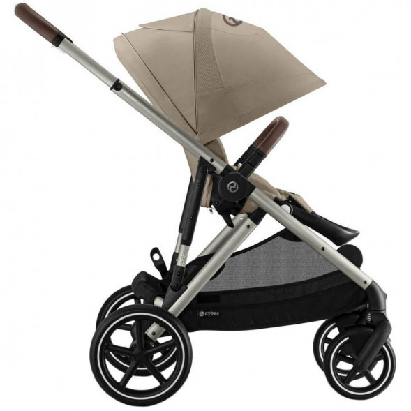Детская коляска Cybex Gazelle S TPE Almond Beige с корзиной и дождевиком в Нижневартовске
