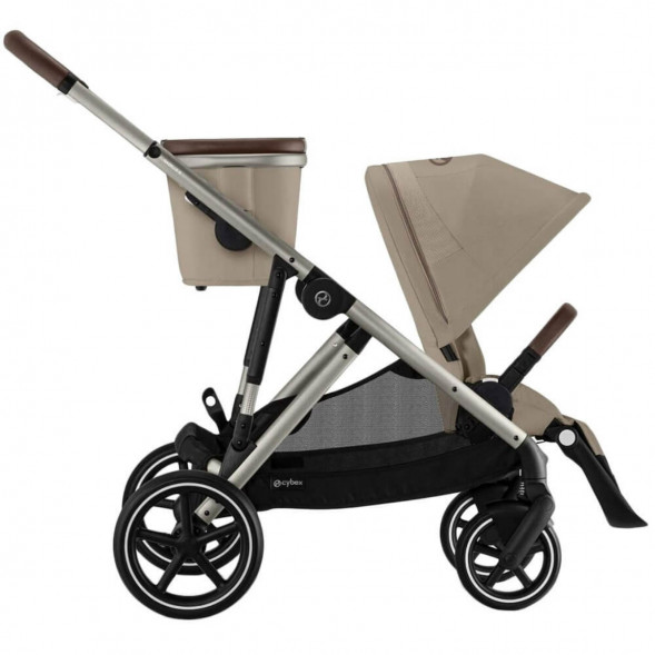 Детская коляска Cybex Gazelle S TPE Almond Beige с корзиной и дождевиком в Нижневартовске