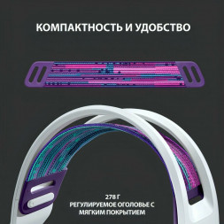 Игровая гарнитура Logitech G733 RGB Headset Wireless, White