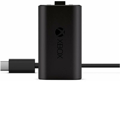 Microsoft Аккумулятор с кабелем зарядки USB Type-C для геймпада Xbox Series S/Series X/One, черный в Нижневартовске