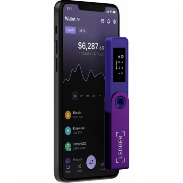 Криптокошелек Ledger Nano S Plus 1 шт., Purple Amethyst в Нижневартовске