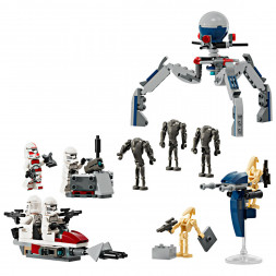 Конструктор LEGO Star Wars 75372 Боевой набор солдат-клонов и боевых дроидов