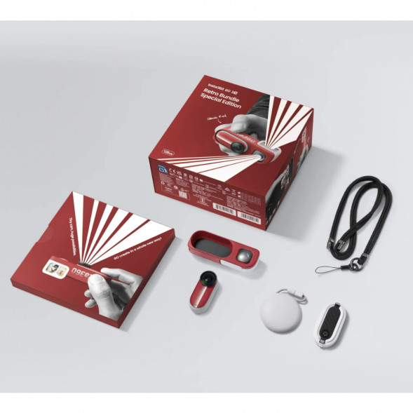 Экшн-камера Insta360 Go 3S Retro Bundle Special Edition 128ГБ, Red в Нижневартовске