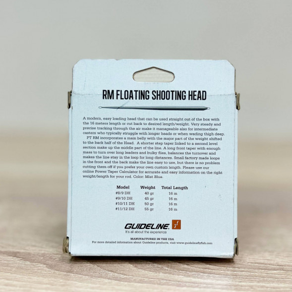 Рыболовная леска Guideline Power Taper RM Float #9/10, 16m, 45gm, Mist Blue в Нижневартовске