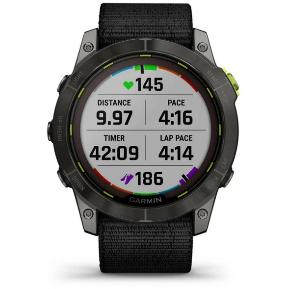 Умные часы Garmin Enduro 2 угольно-серый DLC титановый с нейлоновым ремешком UltraFit 010-02754-01 в Нижневартовске