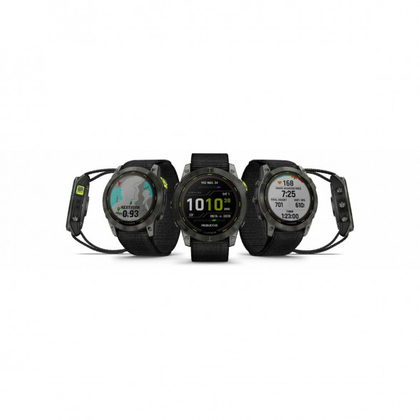 Умные часы Garmin Enduro 2 угольно-серый DLC титановый с нейлоновым ремешком UltraFit 010-02754-01 в Нижневартовске