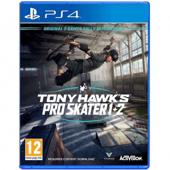 Игра Tony Hawk&amp;#039;s Pro Skater 1 + 2 [PS4, английская версия] в Нижневартовске