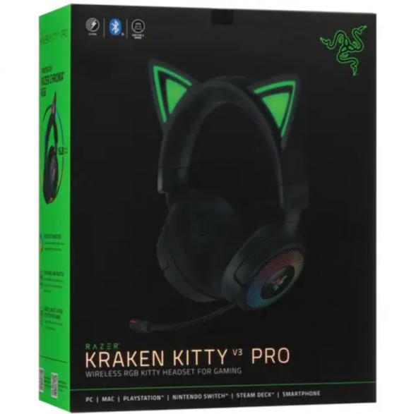 Наушники Razer Kraken Kitty V3 Pro черный 2025 в Нижневартовске
