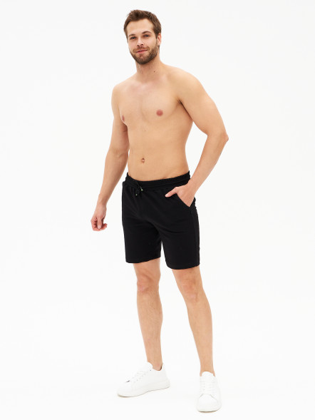 Шорты мужские трикотажные, черный, XXL в Нижневартовске