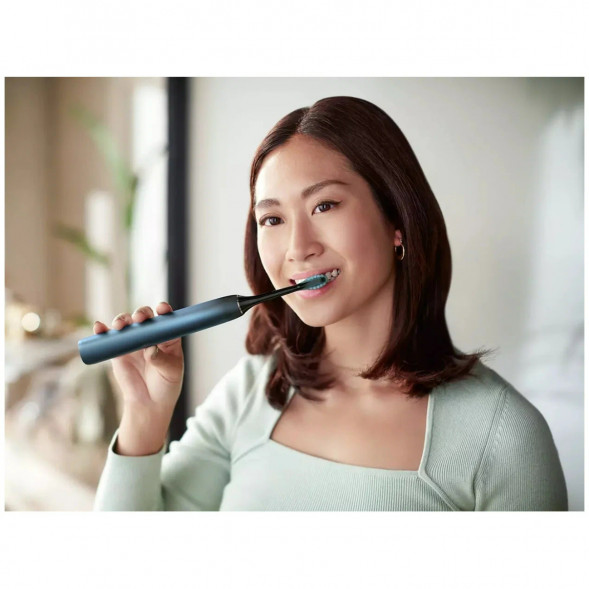 Электрическая звуковая зубная щетка Philips Sonicare DiamondClean 9000 HX9911/88, темно-синий в Нижневартовске