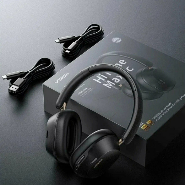 Беспроводные наушники UGREEN HP203 HiTune Max 5C Hybrid ANC, черный в Нижневартовске
