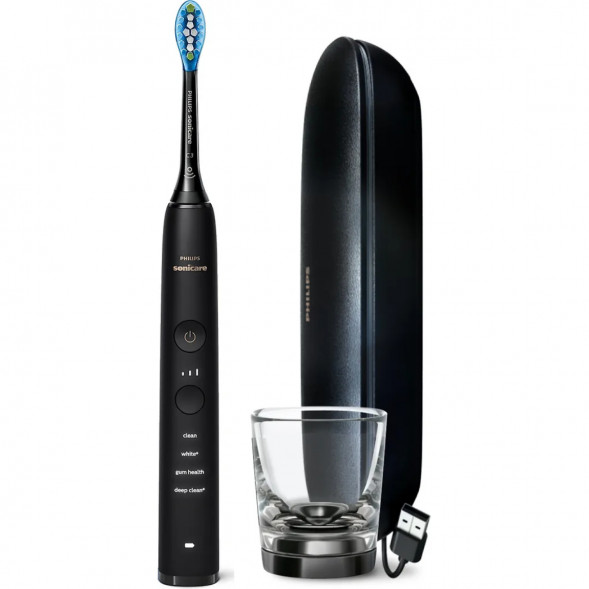 Электрическая зубная щетка Philips Sonicare Diamond Clean 9000 с USB-футляром и зарядным стеклом HX9911/09 в Нижневартовске