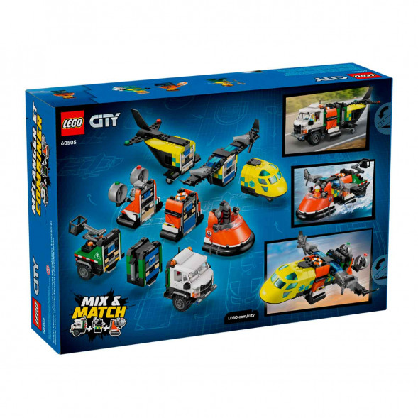 Конструктор LEGO City 60505 Самолет, сервисный грузовик и судно на воздушной подушке в Нижневартовске