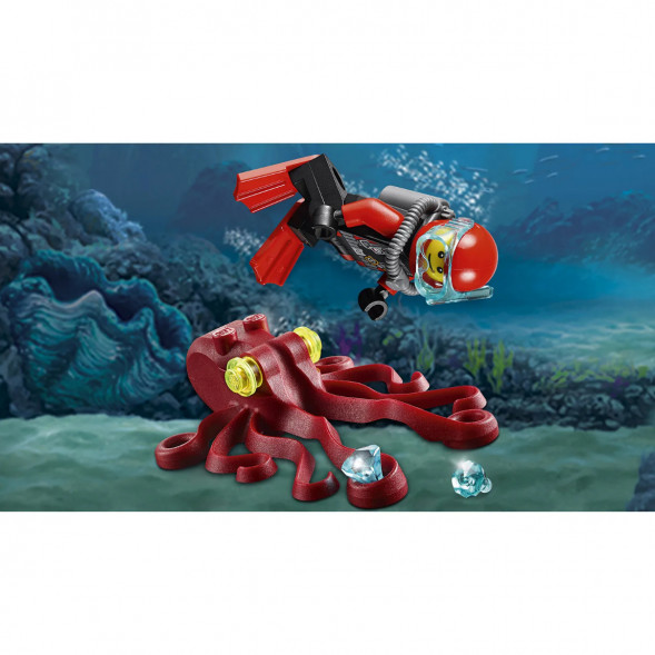 Конструктор LEGO City Deep Sea Explorers 60090 Глубоководный скутер в Нижневартовске