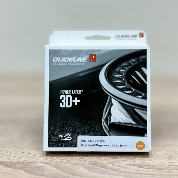 Рыболовная леска Guideline Power Taper 3D+ #37761 8/9 DH, Yellow в Нижневартовске