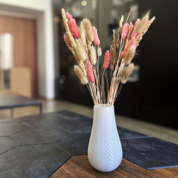 Ваза для сухоцветов HatRom Spiral, ледяной в Нижневартовске