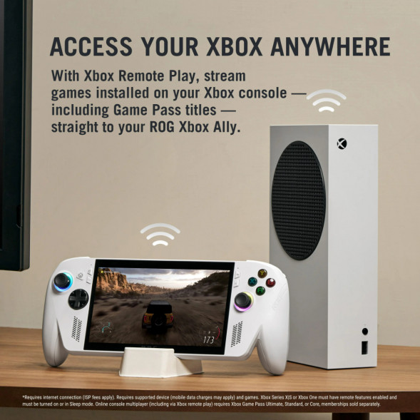 Портативная игровая консоль Asus Rog Ally Xbox 16GB/512GB Z2A, White в Нижневартовске