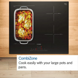 Индукционная варочная панель Bosch PVQ631HC1E, чёрный