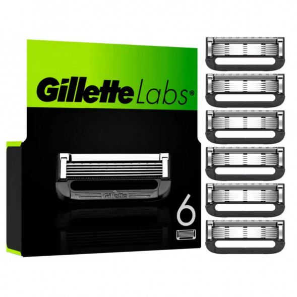 Лезвия для бритвы Gillette Labs, 6 шт. в Нижневартовске