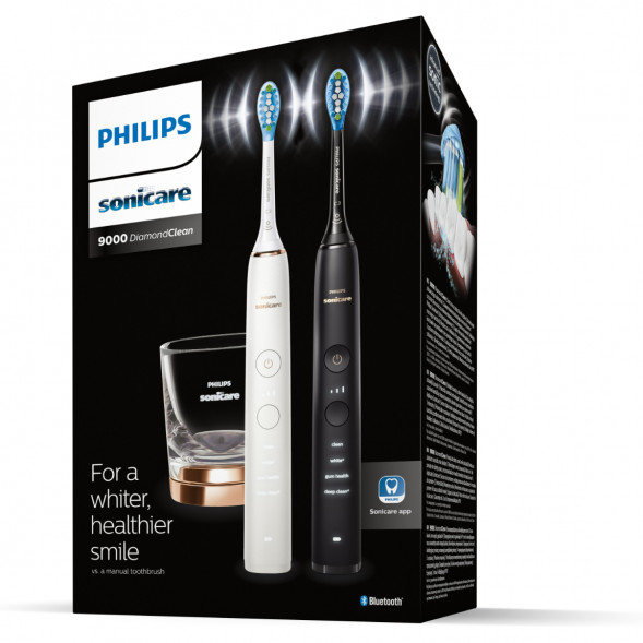 Набор из 2 электрических зубных щеток Philips Sonicare HX9914/57 9000 DiamondClean в Нижневартовске