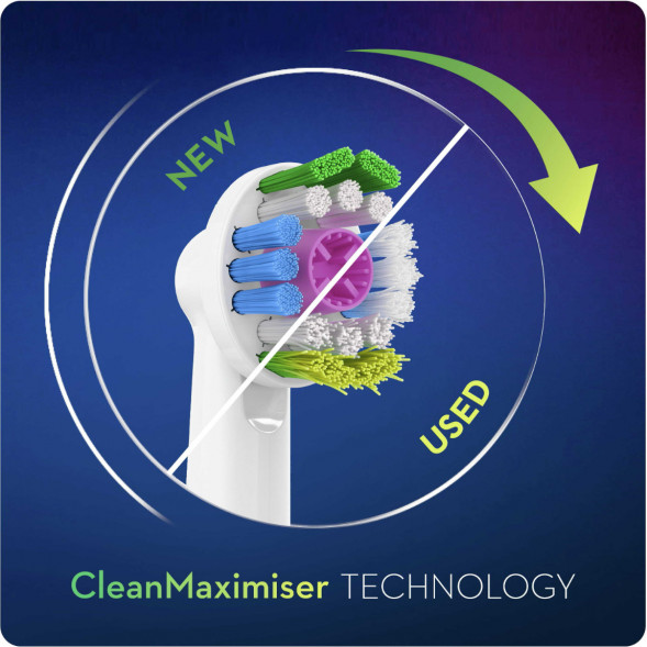 Насадки на зубные щетки Oral-B 3D White, 4 шт. в Нижневартовске