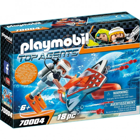 Конструктор Playmobil Top Agents 70004 Подводное крыло шпионской команды в Нижневартовске