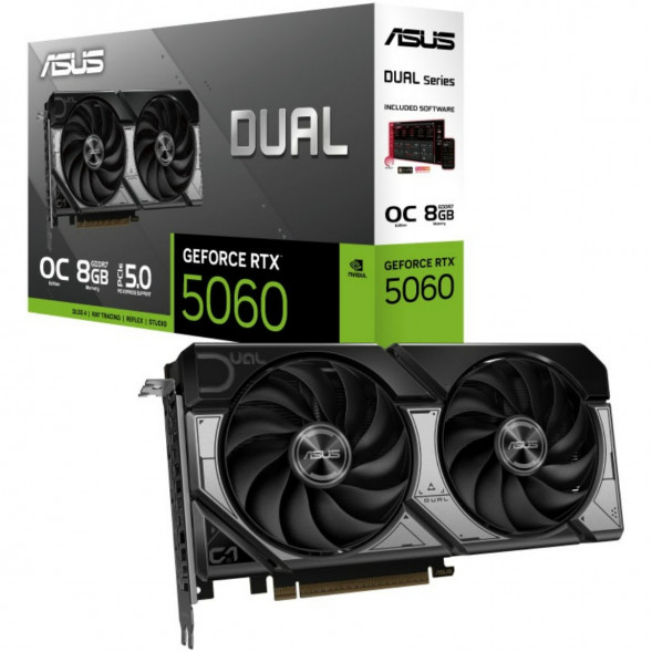 Видеокарта ASUS GeForce RTX 5060 Dual OC 8Gb (DUAL-RTX5060-O8G) в Нижневартовске