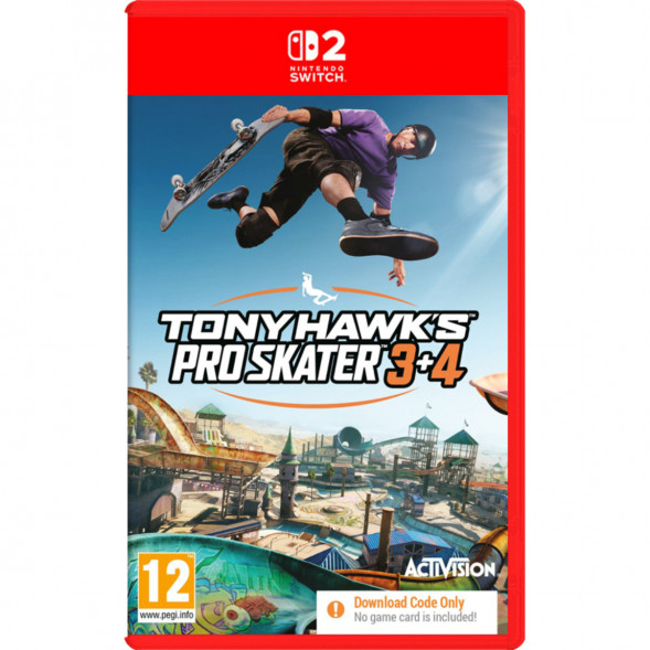 Игра Tony Hawk&amp;#039;s Pro Skater 3+4 (код загрузки) [Nintendo Switch 2, английская версия] в Нижневартовске